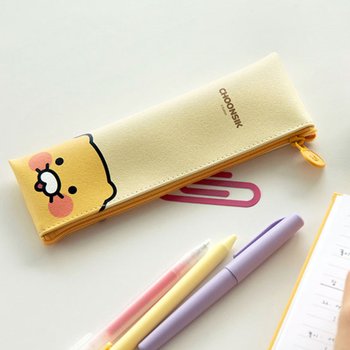 카카오프렌즈 춘식이 플랫필통 미니 파우치형 펜케이스 문구소품