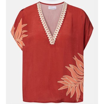 [해외] 벨벳 Naomi 엠브로이더리 프린트 탑 P01072792