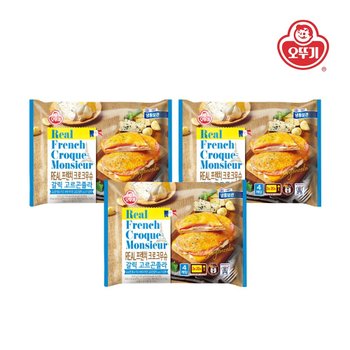 [오뚜기] 리얼 프렌치 크로크무슈 갈릭고르곤졸라 x 3개