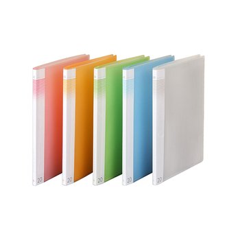 문화산업 PP 반투명클리어화일 20P F529-7 색상랜덤