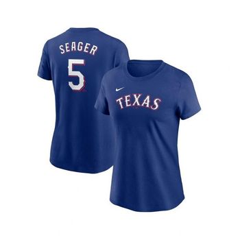 [해외] 나이키 우먼 Corey Seager 로얄 텍사스 레인저 퓨즈 Name  Number 티셔츠 - 21758110 709685