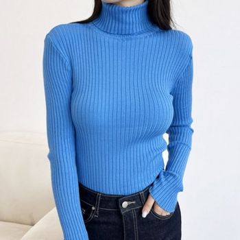 여성 SDIS2946 트렌디한 여자 윈터 티 니트 따뜻 목폴라 목티 터틀넥 겨
