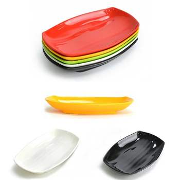 멜라민 336YKW04 김치 반찬접시 반찬그릇 23.2cm 14호 흰색