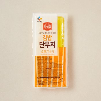 [(주)두메식품, (주)꿈터종합식품, 한아름영농조합법인]하선정 4무첨가 김밥 단무지 370g