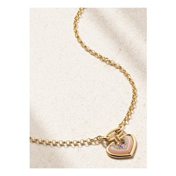 [해외] 라틀리에 나우바 세일러 비너스 스몰 18K 골드 멀티스톤 목걸이 1647597343475825