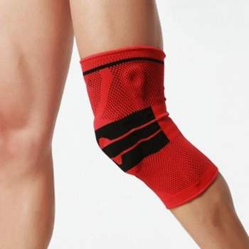 세 WN84WQ34 이븐 m 무릎 아대 실리콘 무릎보호대 레드