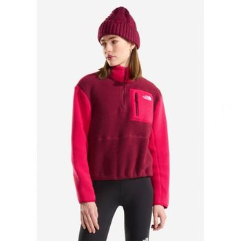 [해외] The North Face 더 노스 페이스 W 유미오리 1/4 지퍼 - 플리스 점퍼 버건디 크러시 라리 구르 80