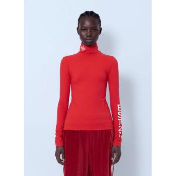 26 FW 라코스테 여성 Runway High Neck Printed Stretch T shirt AG743 OP DD9J TP8779665