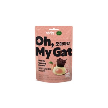 비비고 오마이갓 왕교자 모양 젤리 복숭아맛 40g x 4개