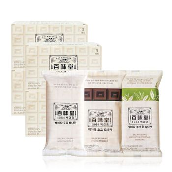 백미당 우유/초코/녹차 모나카 아이스크림 3개입 4개 (총 12개)..[35279529]