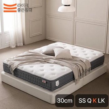 라이크좋은침대 알로에베라 유로탑 독립스프링 푹신한 매트리스 30cm 킹(K)