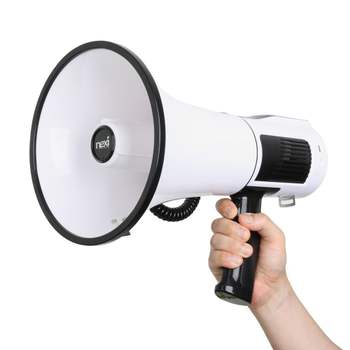 80W 메가폰 충전식 확성기 녹음 마이크 사이렌 행사 목소리증폭기