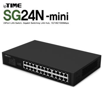 ipTIME(아이피타임) 324PLR80 24포트 기가비트 스위칭 허브 SG24N-MINI