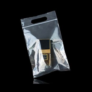 투명 GEIO5446 PE 지퍼 쇼핑봉투 팬시봉투 15X21cm +4cm 100P