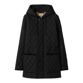 [해외] 버버리 브롬리 후드 퀼팅 자켓 8110531 Black