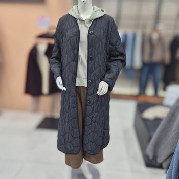 안지크 브이넥경랑 롱패딩