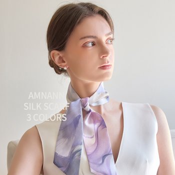 AMANN  트윌리 실크 스카프 3종