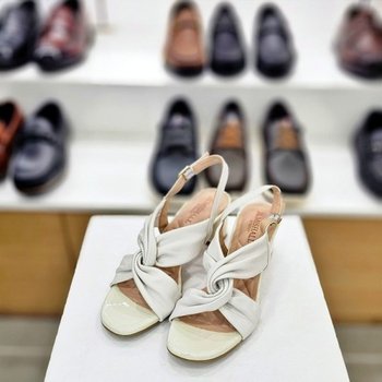 엑스 라인 여성 샌들 5CM굽 화이트 123066 LEE75219