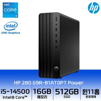 [공식] Pro SFF 280 G9R-B1AT0PT Power 데스크탑 i5-14500/16GB/512GB/Win11Home 미니 슬림