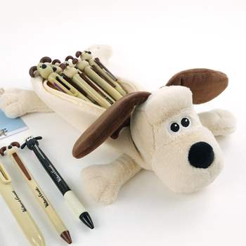 월레스와 그로밋 강아지 인형 필통 파우치 펜 케이스 공식정품 28cm 귀여운 펜슬 동물필통 굿즈