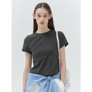 [신세계백화점](25SS) 키르시 플레인 슬림핏 티셔츠 [다크 그레이]