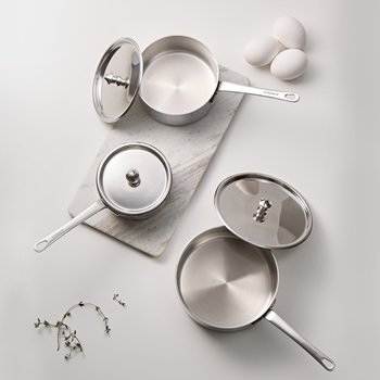 알텐바흐 미니티 통5중 편수 스텐냄비 소스팬 3종(10cm+12cm+14cm) 세트