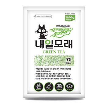고양이 내일 두부모래 7L 녹차향 1P 화장실 토일렛 냥이배변모래