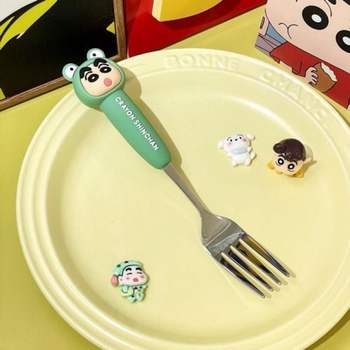 짱구 캐릭터 욱일기 다기능 식기 피규어 장난감 그린