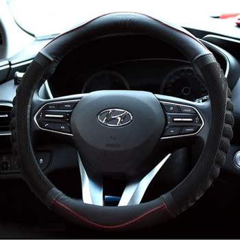 알칸타라핸들커버 자동차 핸들 커버 고무 그립 차량 운전대 고용