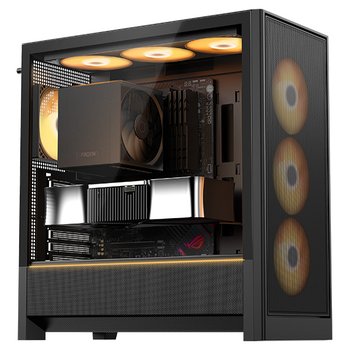 DAVEN D7 Mesh 세븐팬 ARGB PWM 미들타워 케이스 블랙
