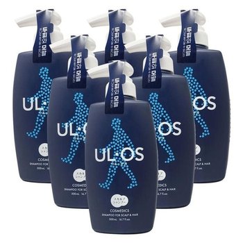 우르오스 스칼프 샴푸 500ml 두피트러블 비듬 케어 6개 Ss