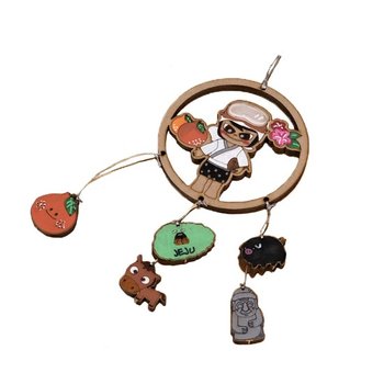 제주 드림캐쳐 만들기 풀세트 DIY (끈 포함) 색칠놀이