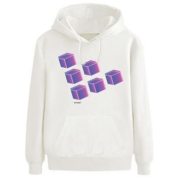 키밍 큐브 Cube 후드티 여자 남자 스트릿 커플 맨투맨