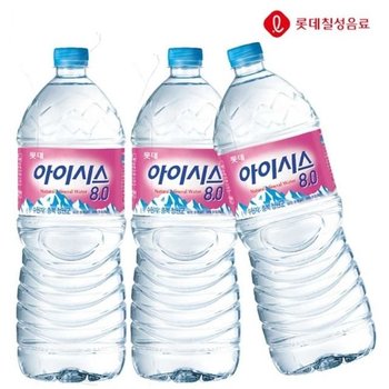 고품질 아이시스 8.0 생수 물 2L x 6개 500 300 1리터 2리터 무라벨 (WFB764A)