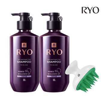 려 자양윤모(지성두피) (샴푸 400ML X 2+브러쉬 증정)