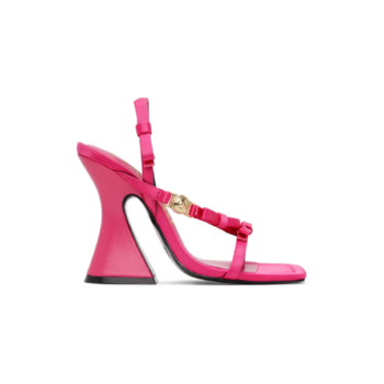 베르사체 핑크 커스틴 힐 샌들 E74VA3S37EZS185 T