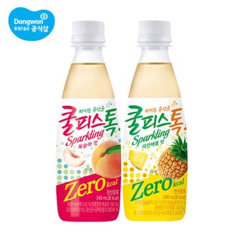 동원 쿨피스톡 제로 복숭아 340ml x 12병 + 파인애플 340ml x 12병..[33247544]