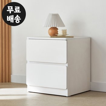 모엘 화이트 침대 옆 협탁 2단 선반 미니 서랍장 안방 거실 협탁 쇼파 가구 400
