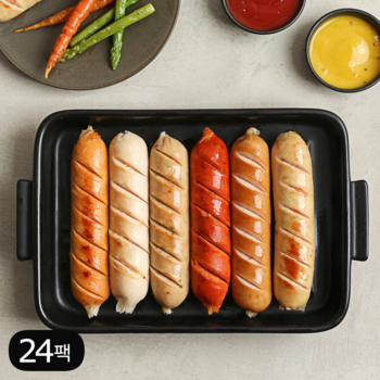 닭가슴살 소시지 프랑크 외 6종 12+12팩 / 닭신 국내산 저당 고단백
