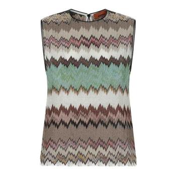 [해외] 26SS 미소니 민소매 티셔츠 DS26SK0KBR014WSM9Y3 White