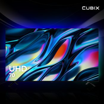 큐빅스 177cm(70인치) UHD 4K TV 울트라 LED 1등급 중소기업티비 CX700uhd-X01