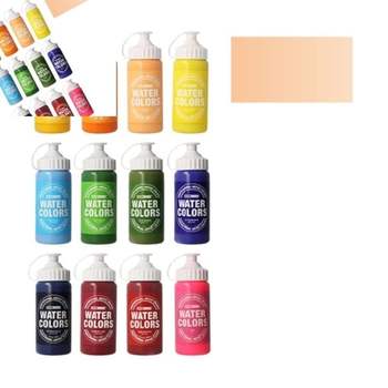 종이나라 수채화물감 220ml 에프리콧 통 1개입 미술수채물감통 대용