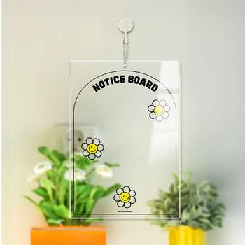 아크릴 MT982546 걸이형 메보드 NOTICEEBOARD4 알림 안내판 21x30cm 투명판