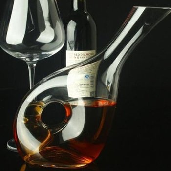 고품질 소믈리에 매그넘 회전형 디켄터1개 와인용품 디켄팅 글라...