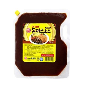 오뚜기 오쉐프부어먹는돈까스소스스파우트팩 2kgx6개