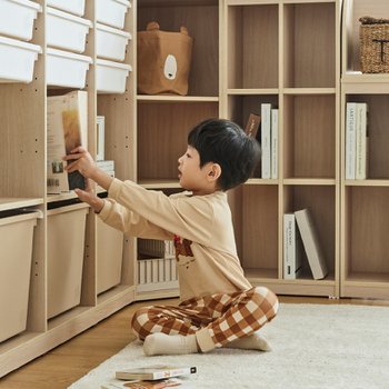 한샘 샘키즈 1단 미니박스 수납책장 870 뉴트럴베이지