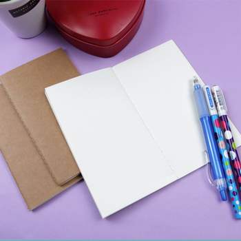 포켓 휴대가 편리한 크라프트 메모지 수첩 1P