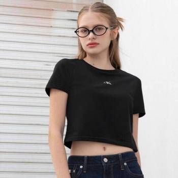 {매장정품} 캘빈클라인 CALVINKLEIN 여성 슬림핏 베이비 크롭 반팔 티셔츠 47AB213-25 907732