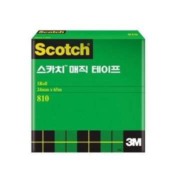 3M CU58VK24 스카치 매직테이프 리필 810R 12mm x 65m 3in