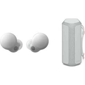 [해외] 소니 이어폰 WF LS900N 화이트와 무선 스피커 SRS XE200 그레이 세트 화이트 278807